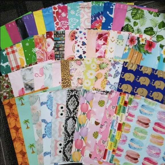 100 6x9 assorted Designer polymailer live - Picture 1 of 1